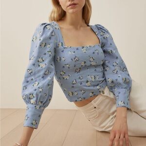 Reformation linen top NWT